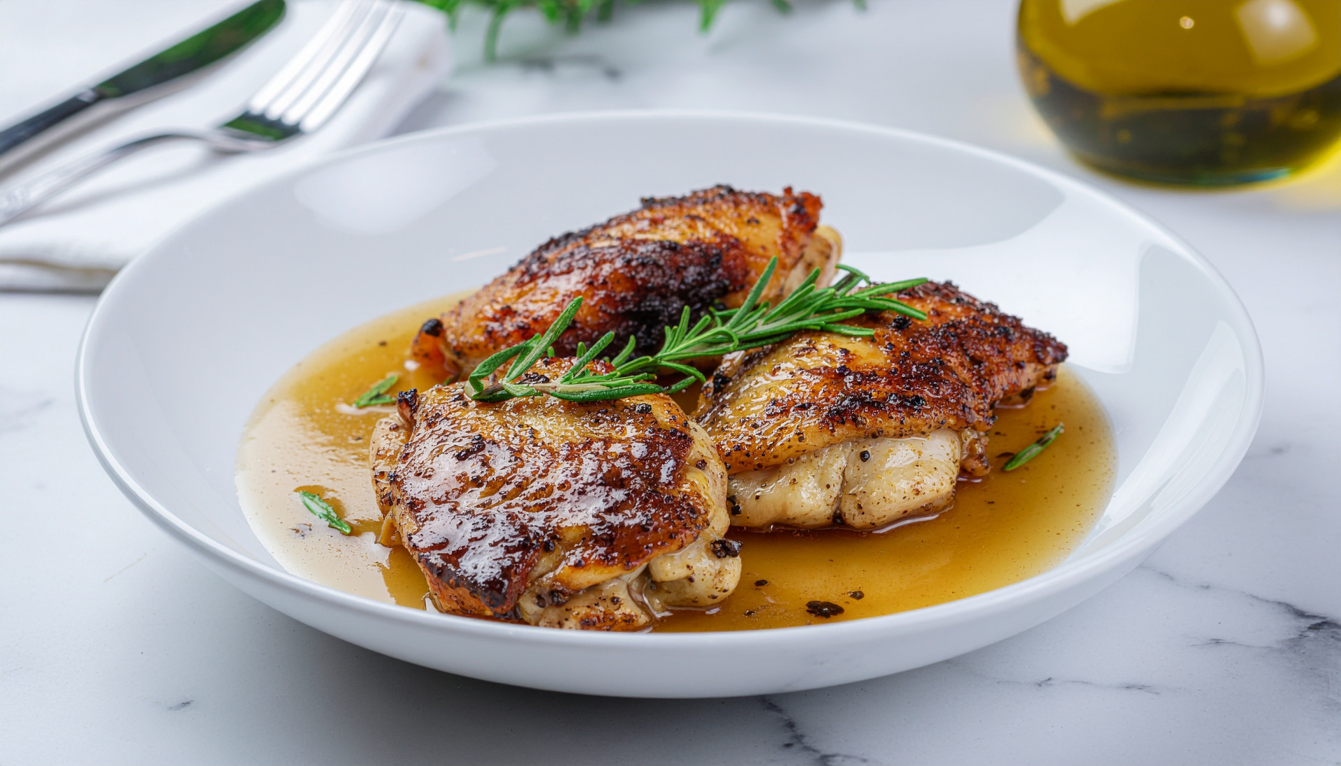 Crispy Chicken Aus Jus