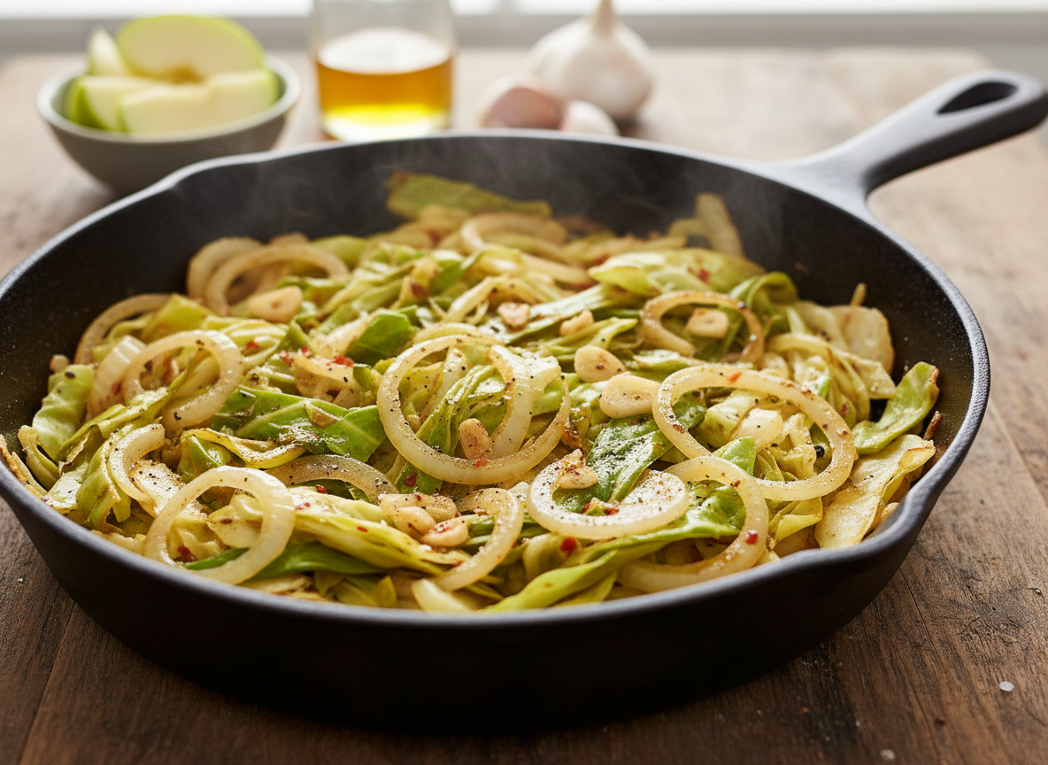 Vegetarian Cabbage Skillet (Budget + Gut-Friendly)