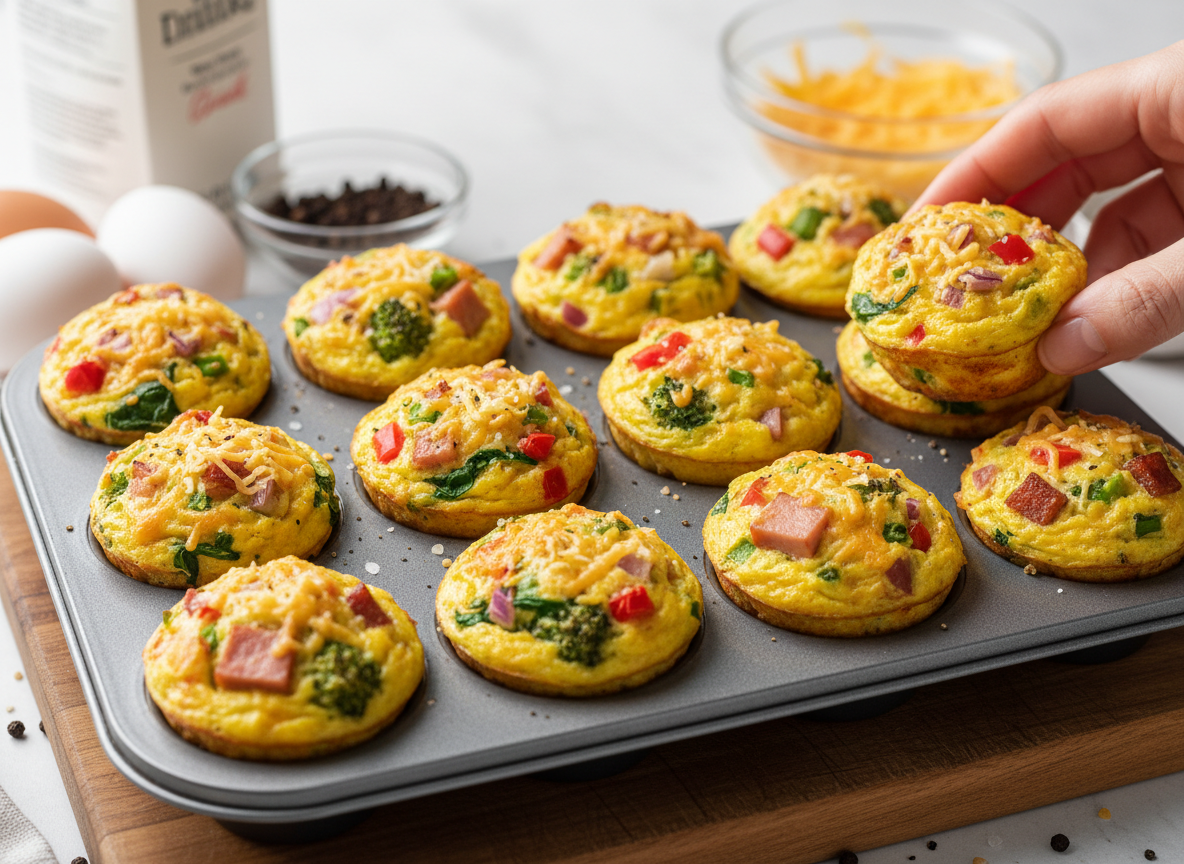 Omelette Muffins (Freezer-Friendly Breakfast)