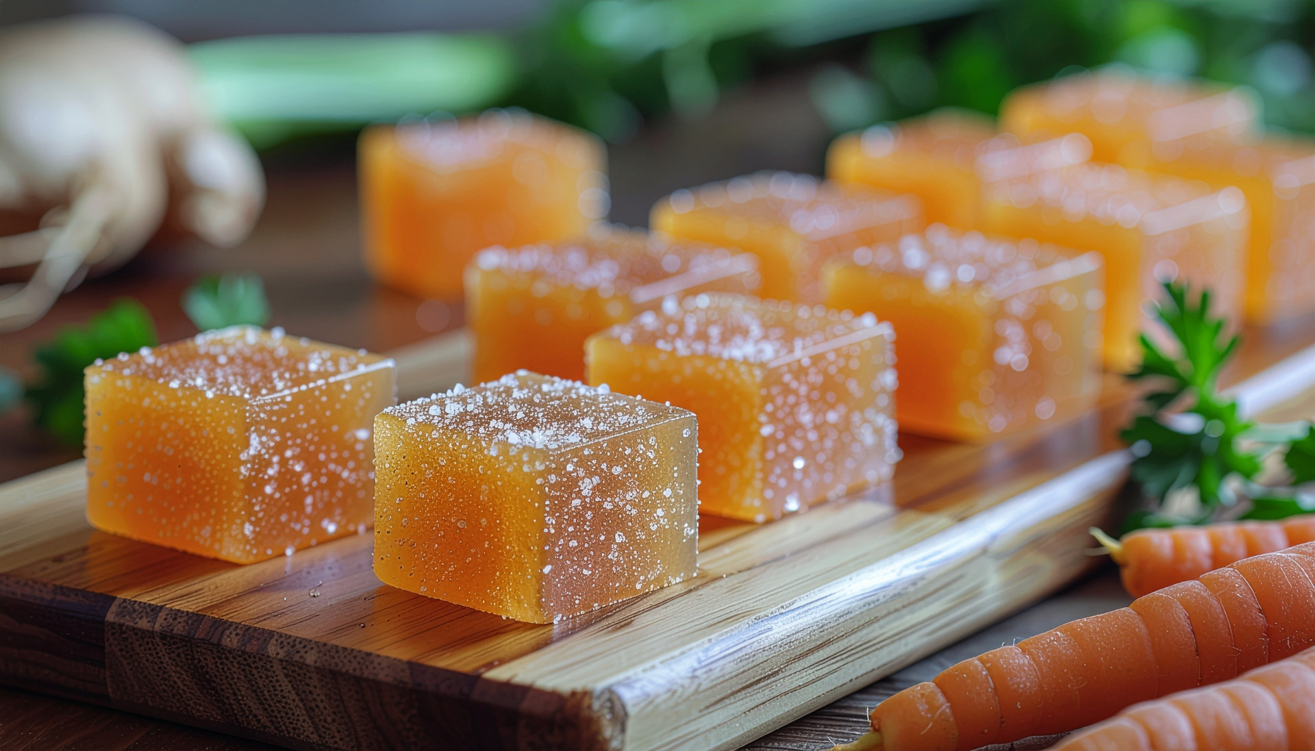 Ginger-Carrot Gel Squares