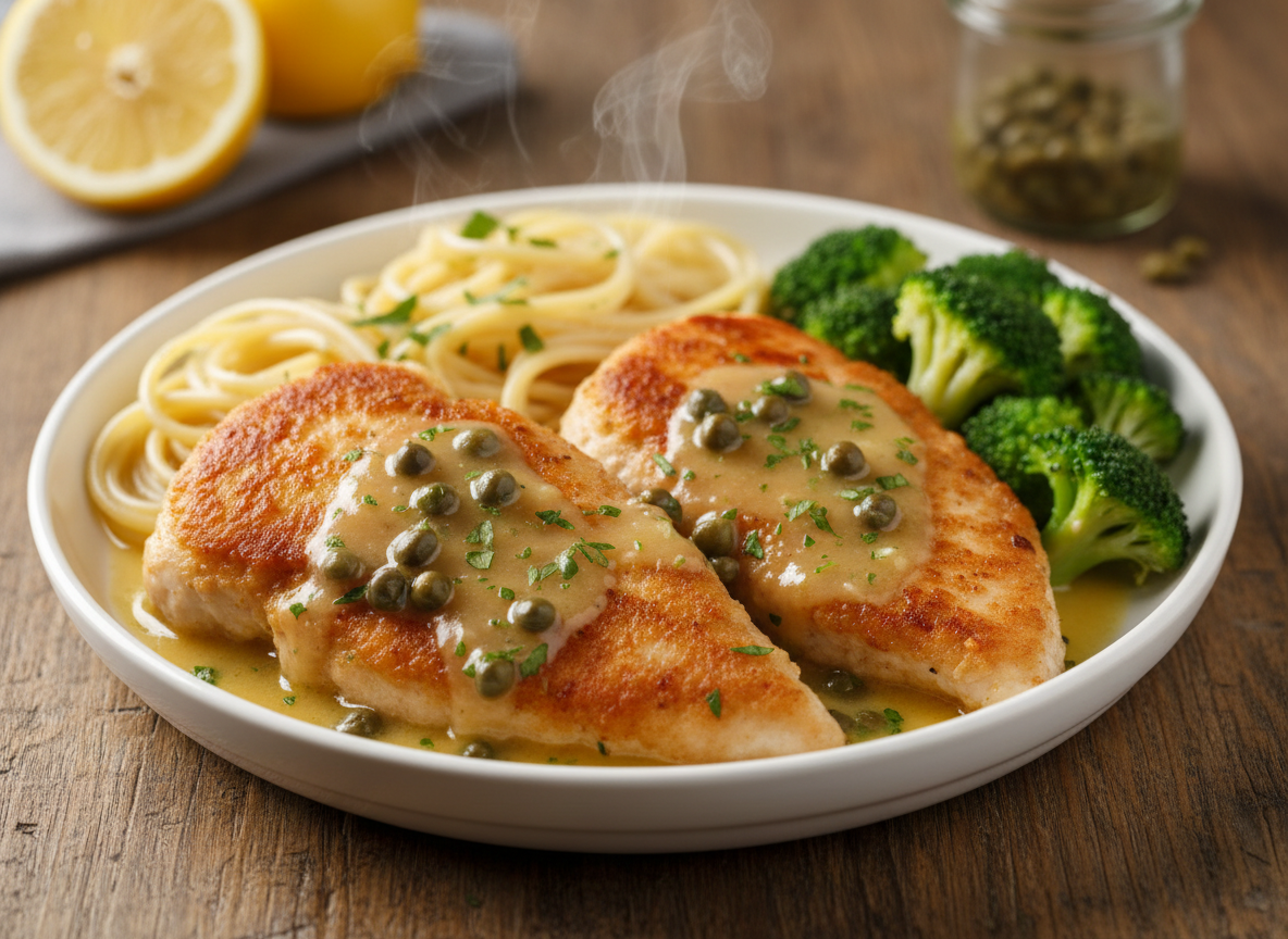 Chicken Piccata with Lemon & Capers (EBT Version)