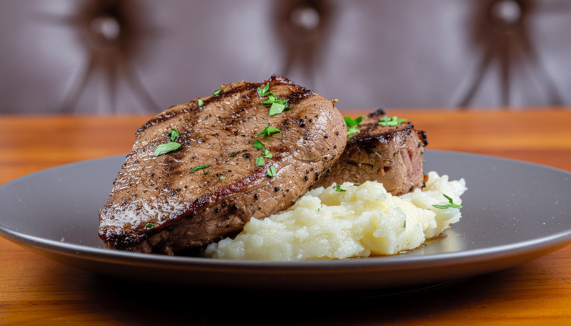 30-Minute Ribeye Steak with Garlic Mashed Potatoes