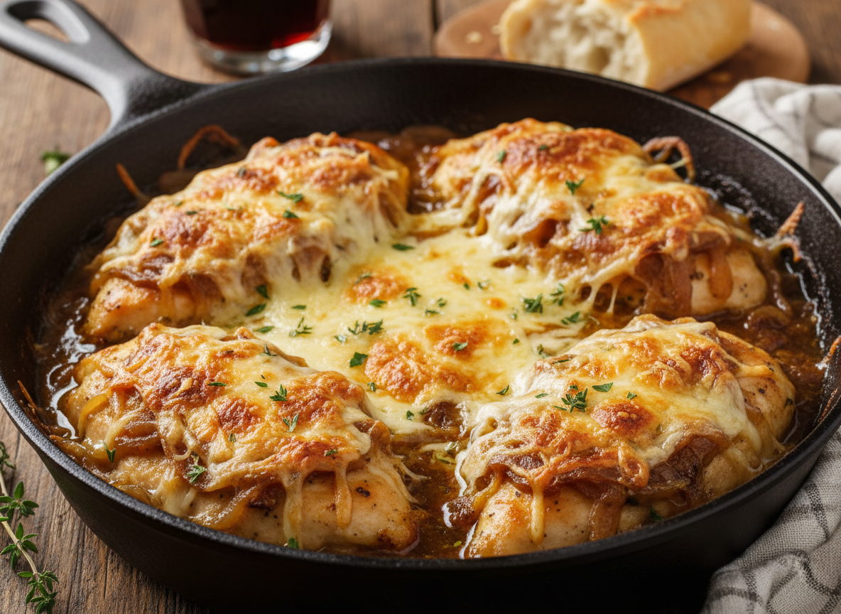 French Onion Chicken Bake