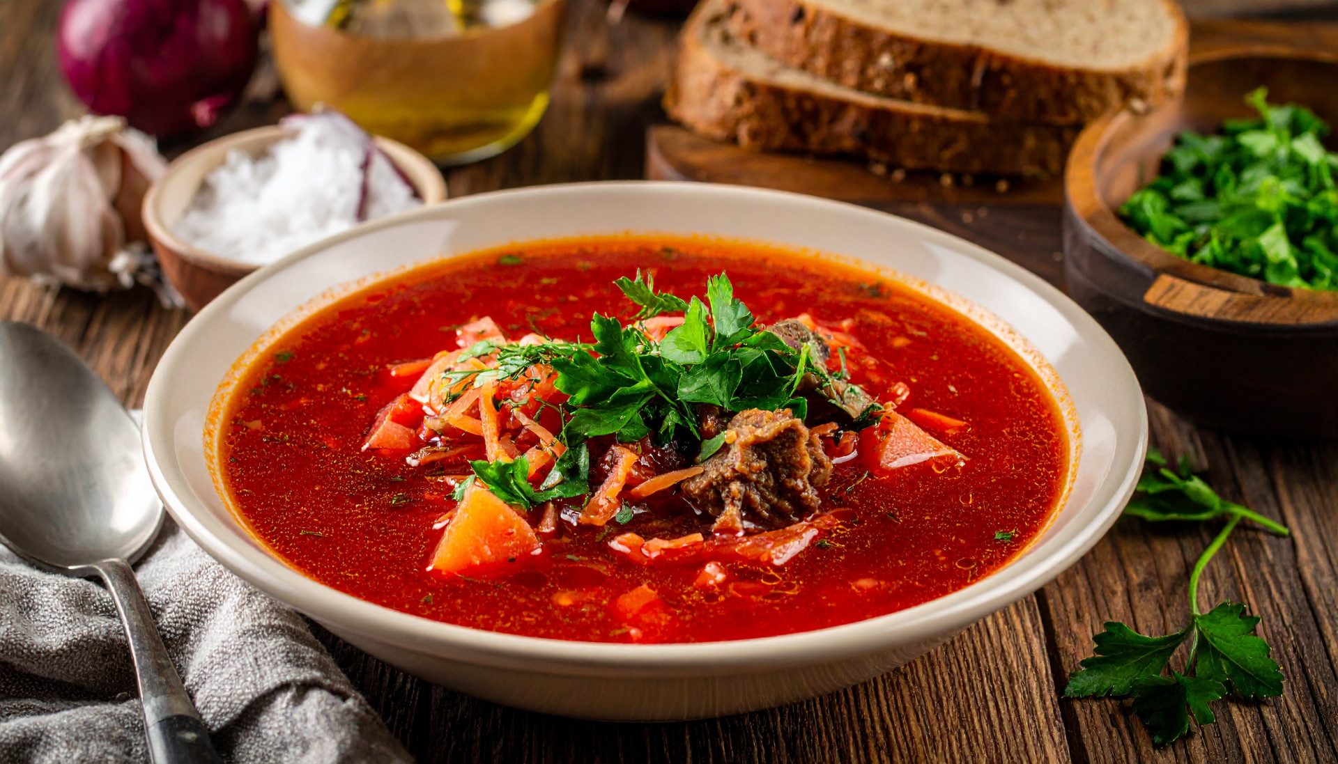 Hearty Beet Borscht in 45 Minutes