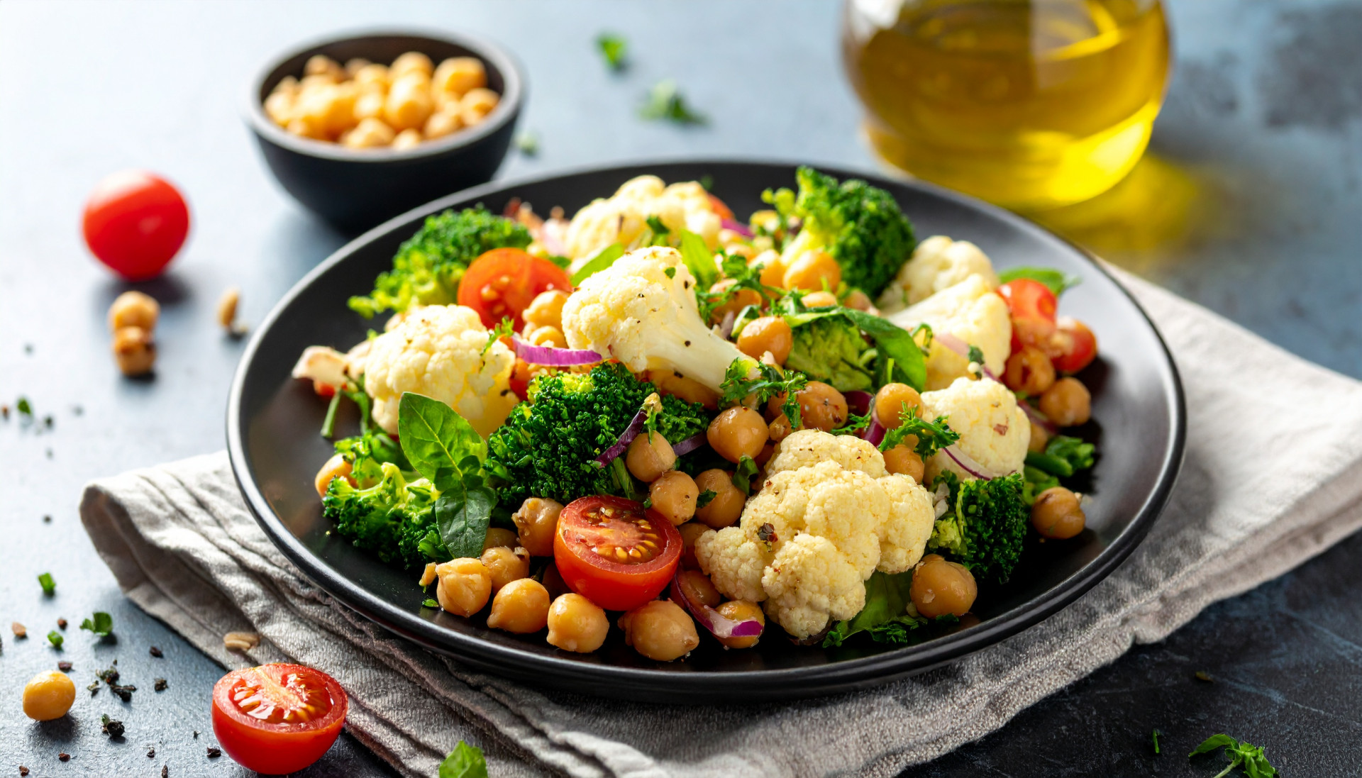 EBT-Friendly Mediterranean Cauliflower Salad