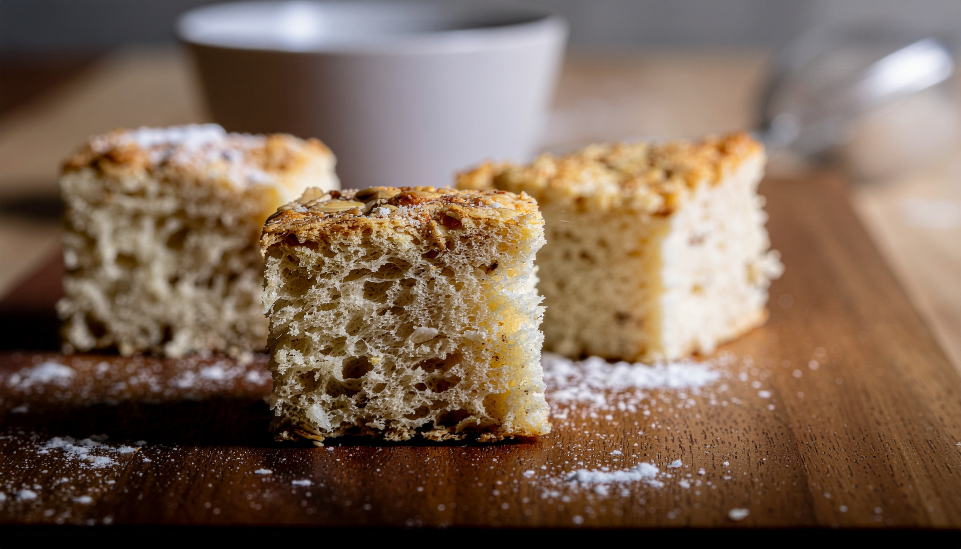 Cheese and Oat Quick Bread Squares