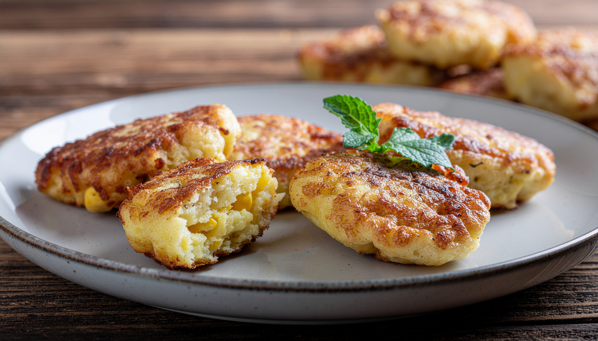 Corn and Cheese Fritter Bites