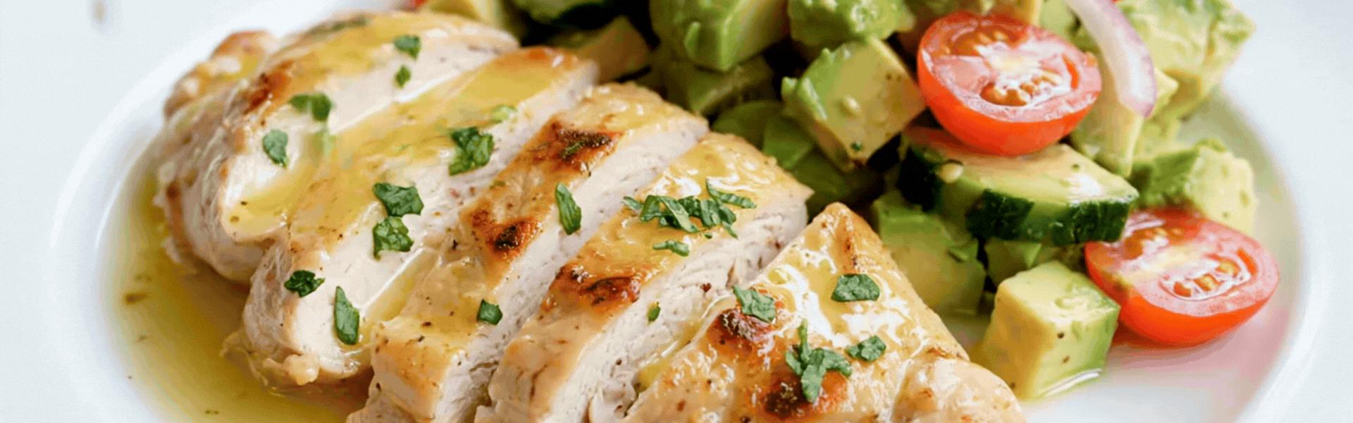 Tuesday Dinner: Lemon Butter Chicken & Avocado Salad