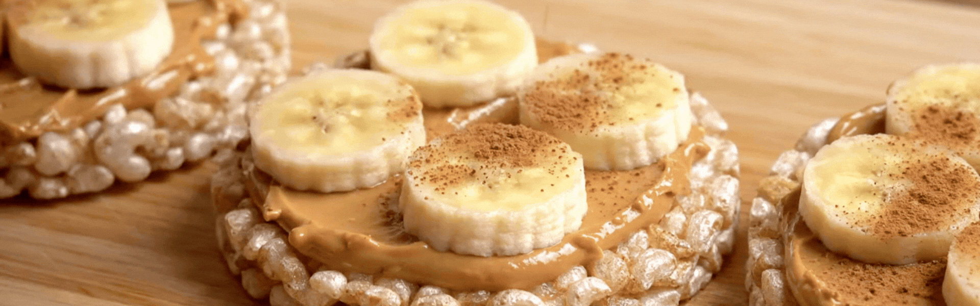 Animated GIF of finished Rice Cakes with toppings