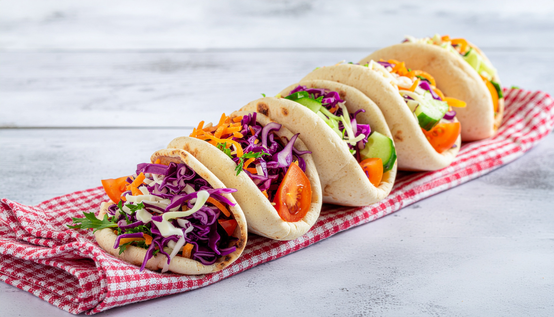 Rainbow Veggie Boats