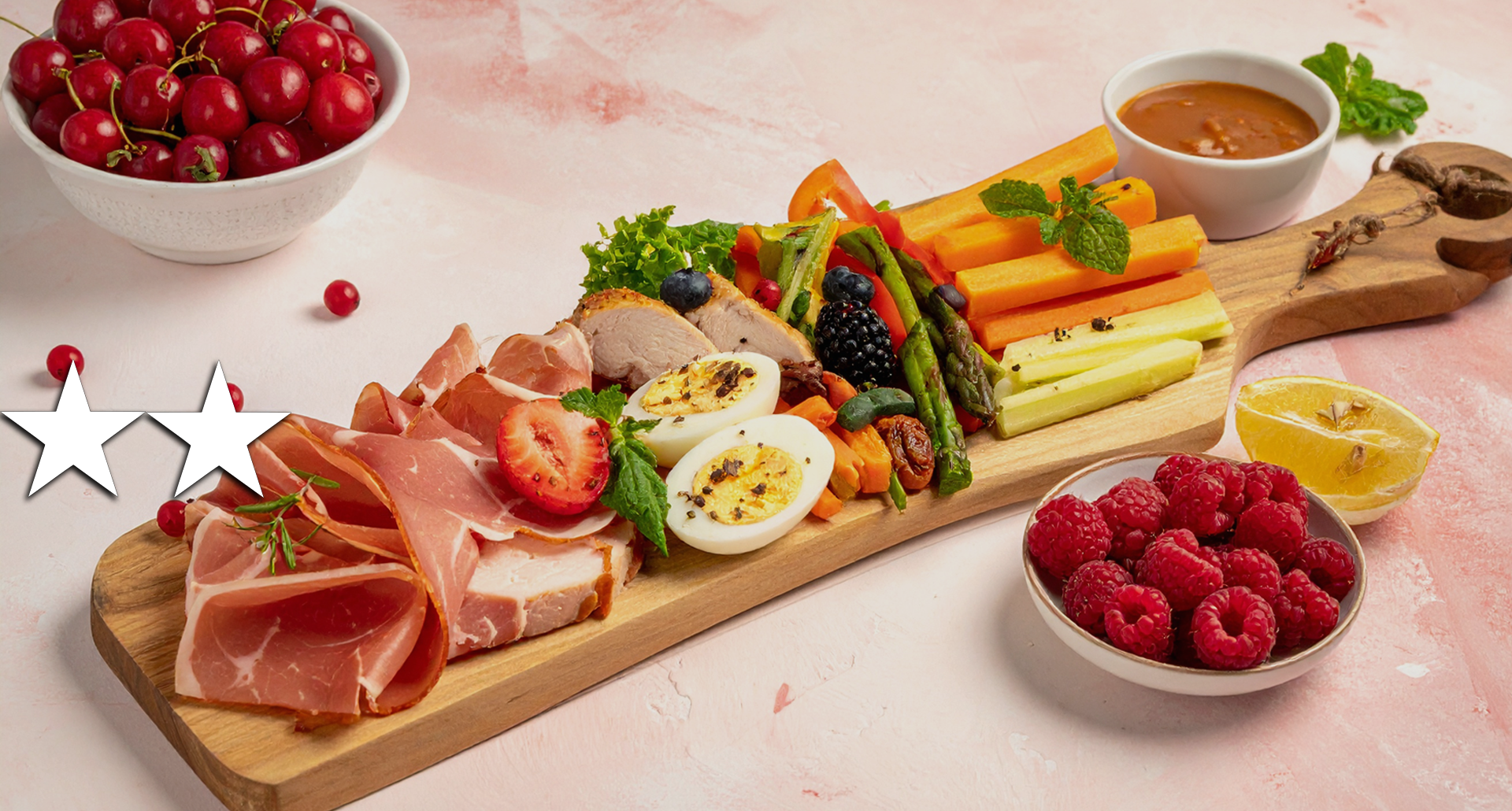 2-Star Elevated High-Protein Girl Dinner Boards; Gourmet, No Cook