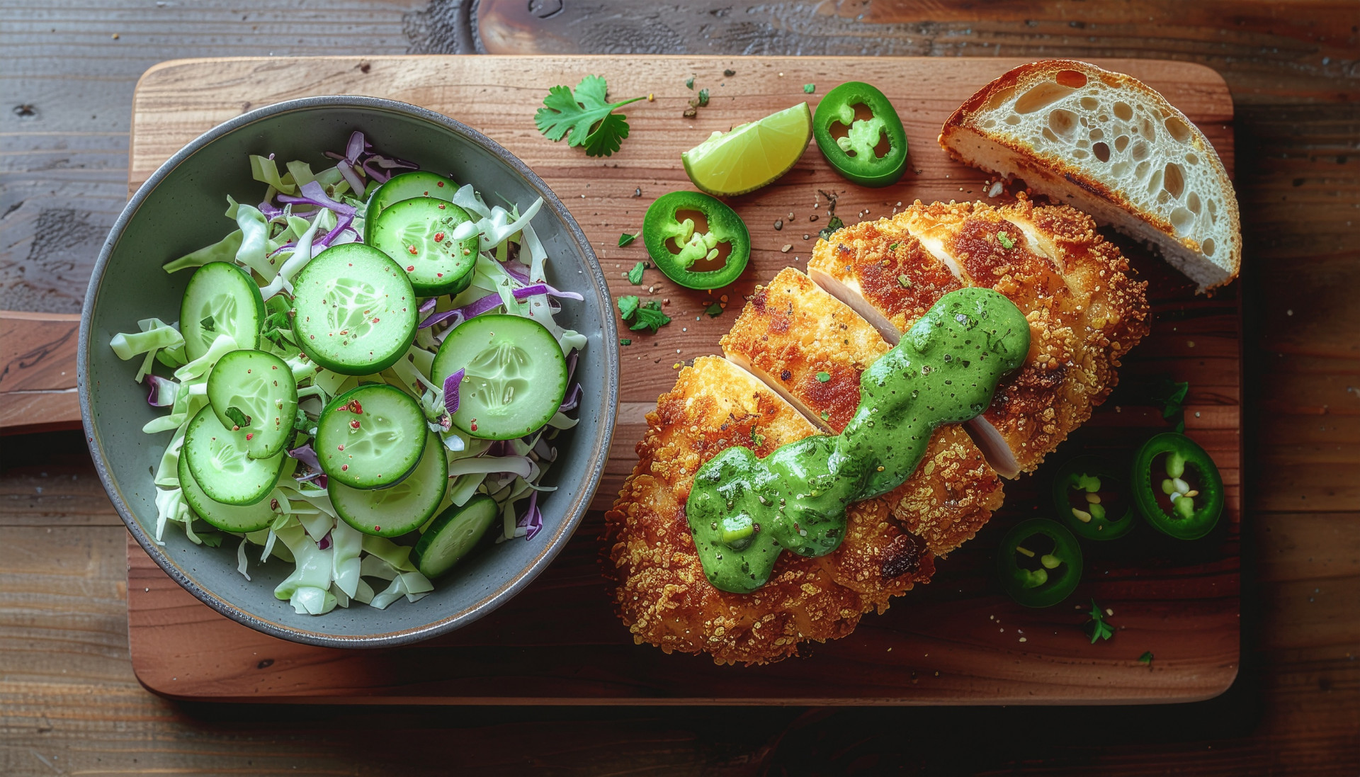 Cilantro Lime Chicken Crispy with Honey