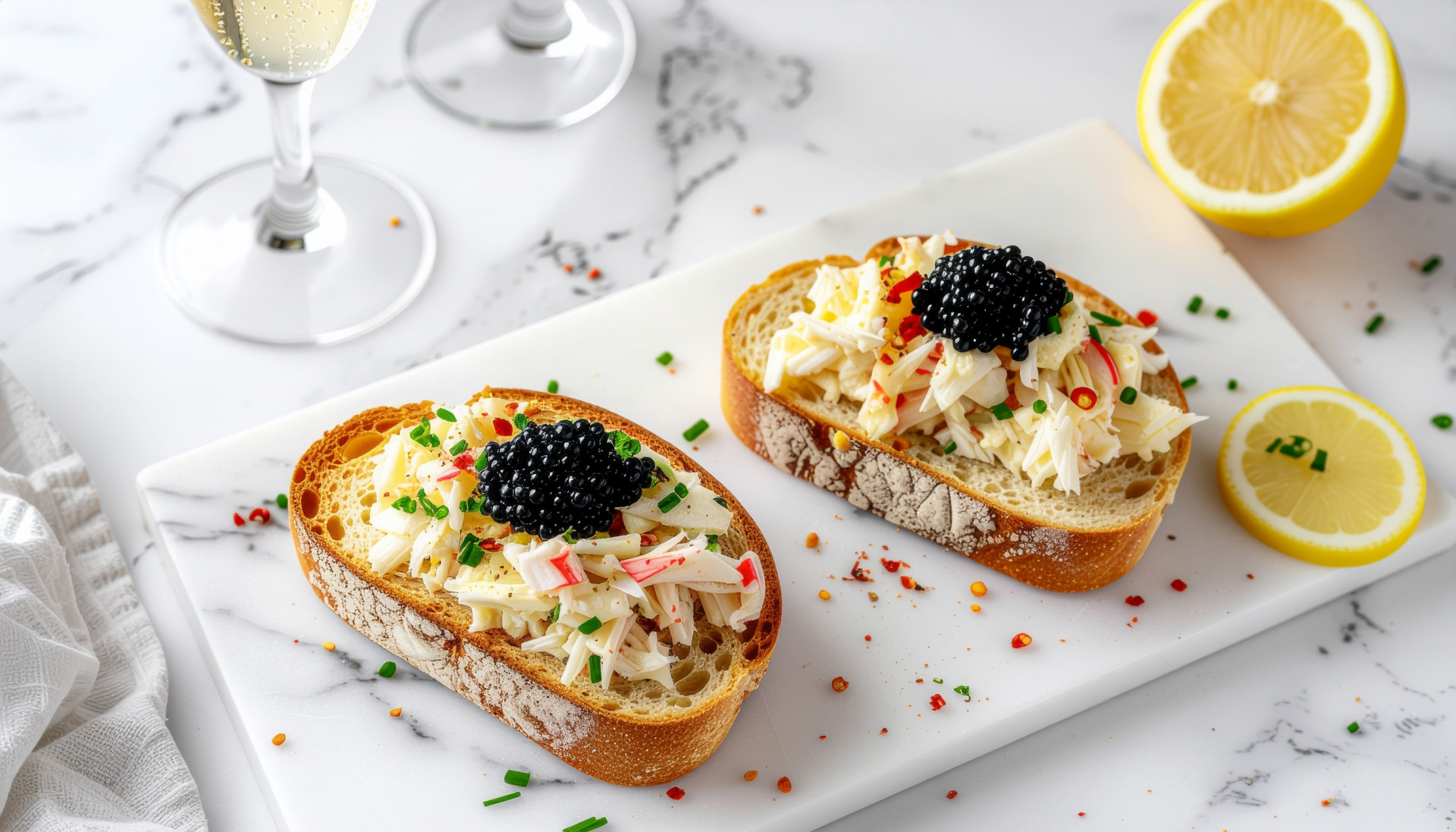 Dungeness Caviar Brioche Sandwich