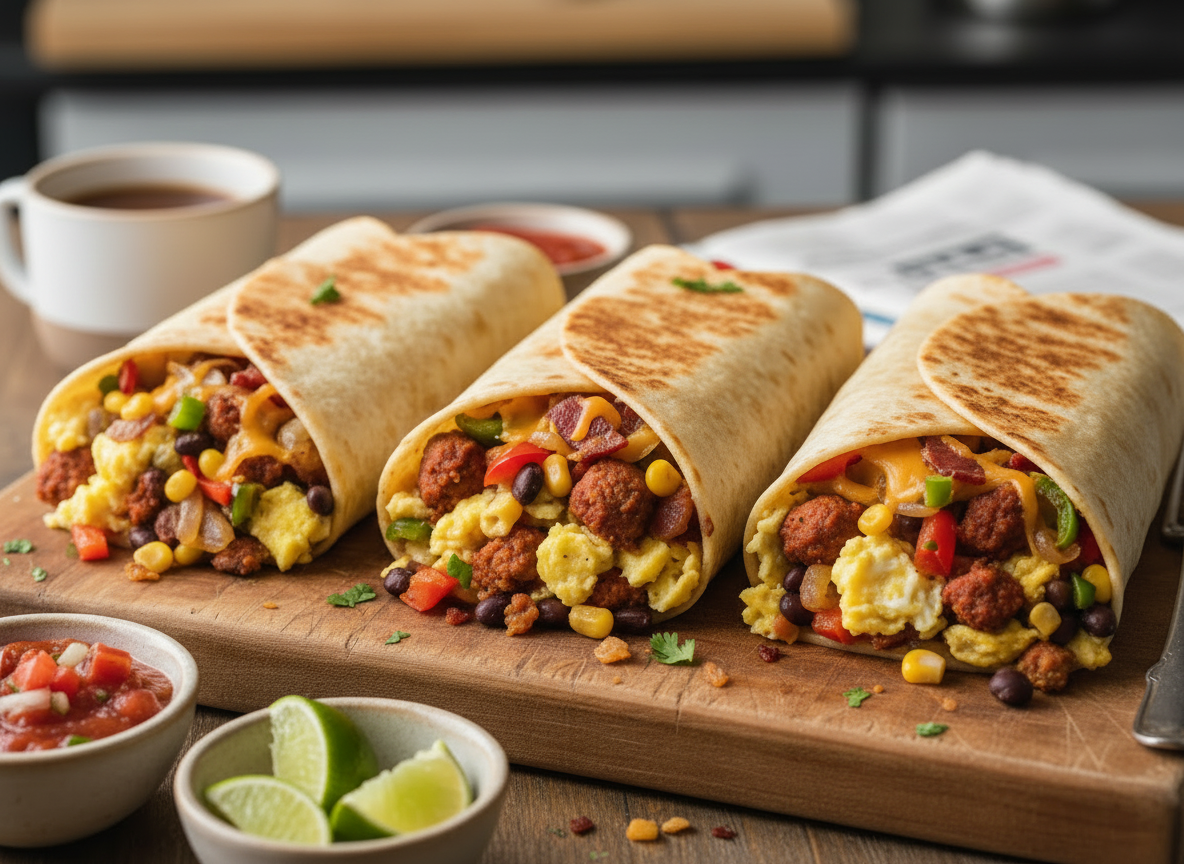 Freezer Breakfast Burritos (High-Protein, EBT-Friendly)