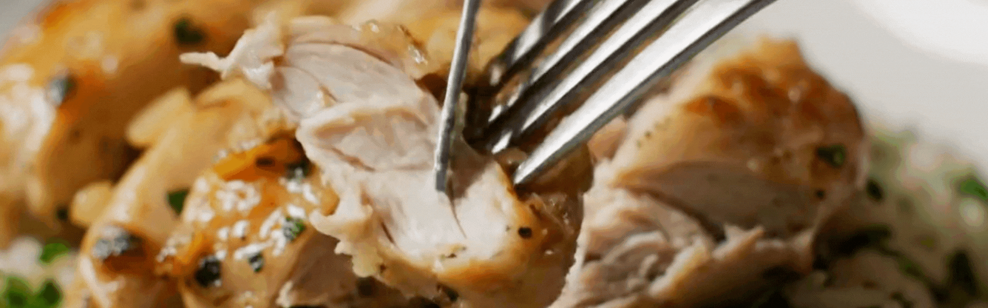 Lemon-Garlic Chicken with Herb Rice Pilaf GIF