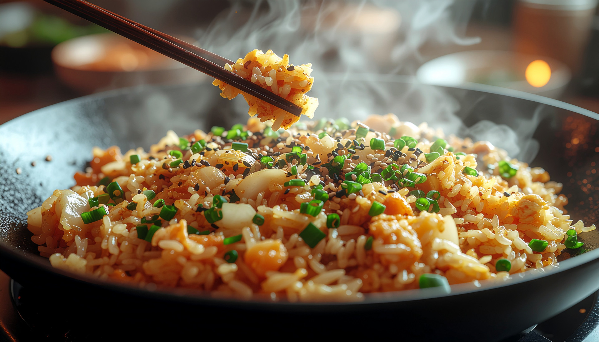 Golden Cabbage and Egg Fried Rice - Fried rice with caramelized cabbage and scrambled eggs