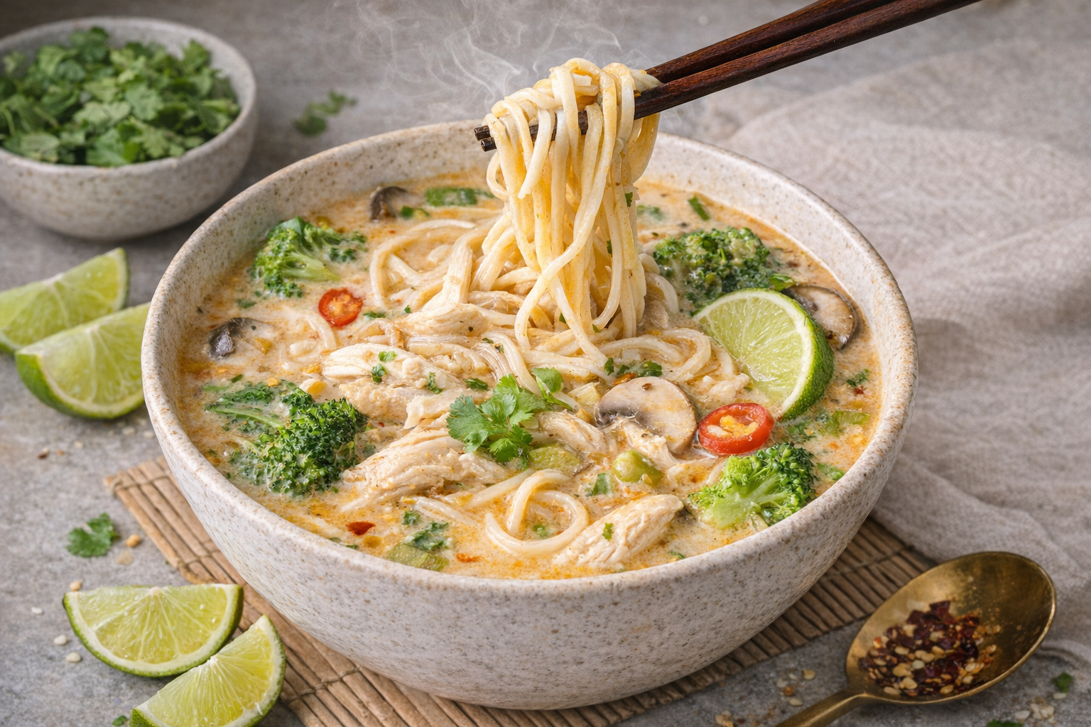 Tom Kha Noodle Soup