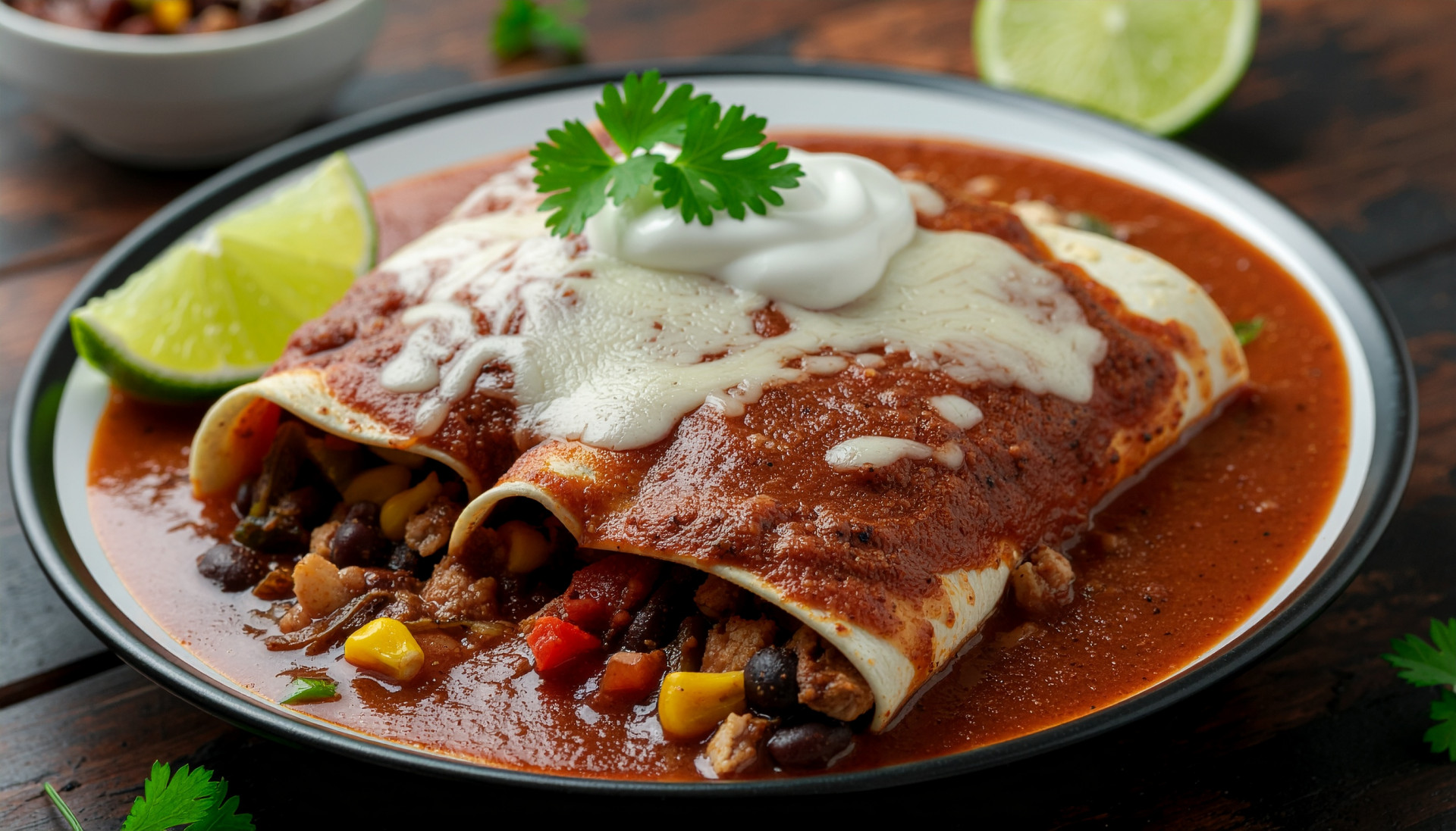 Slow Cooker Chicken Enchiladas