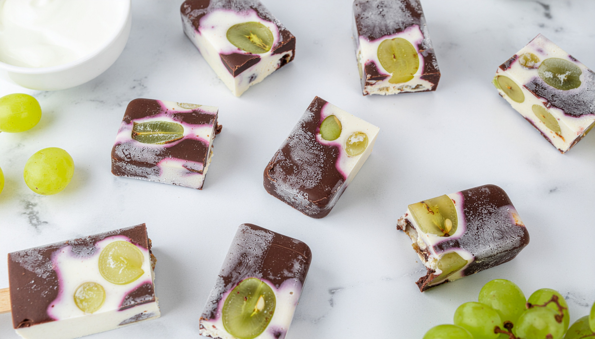 Grape Yoghurt Bark