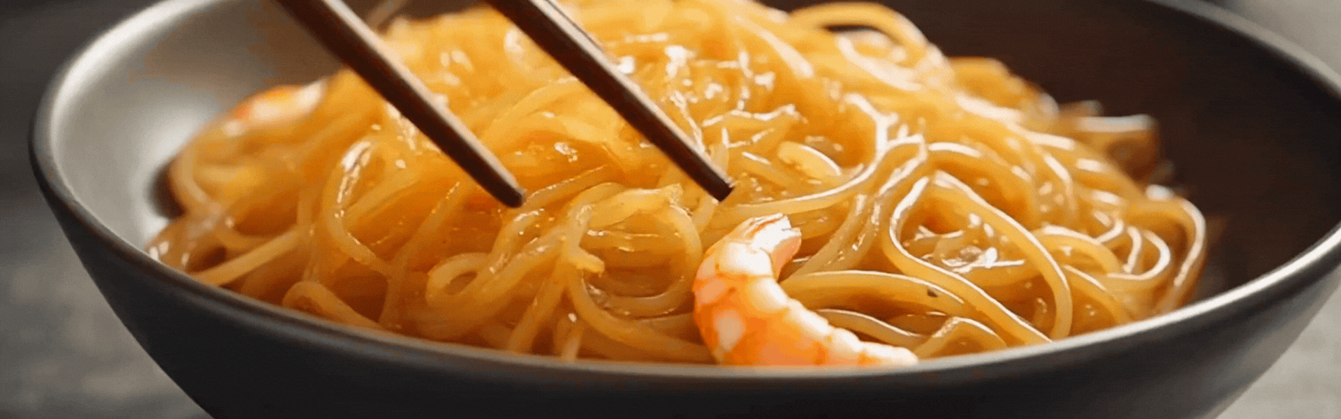 Shirataki Noodle Stir Fry with Shrimp rotating