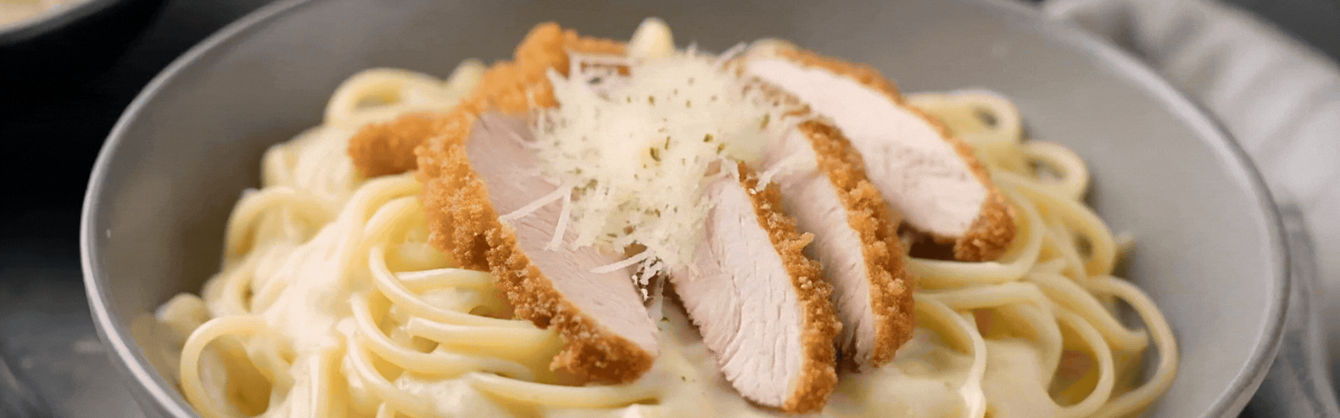 Meal 3: Pasta Alfredo with Air Fried Chicken