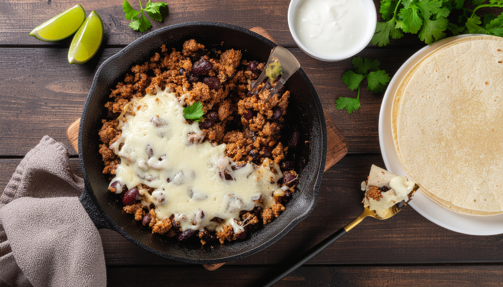 Black Bean & Turkey Taco Skillet