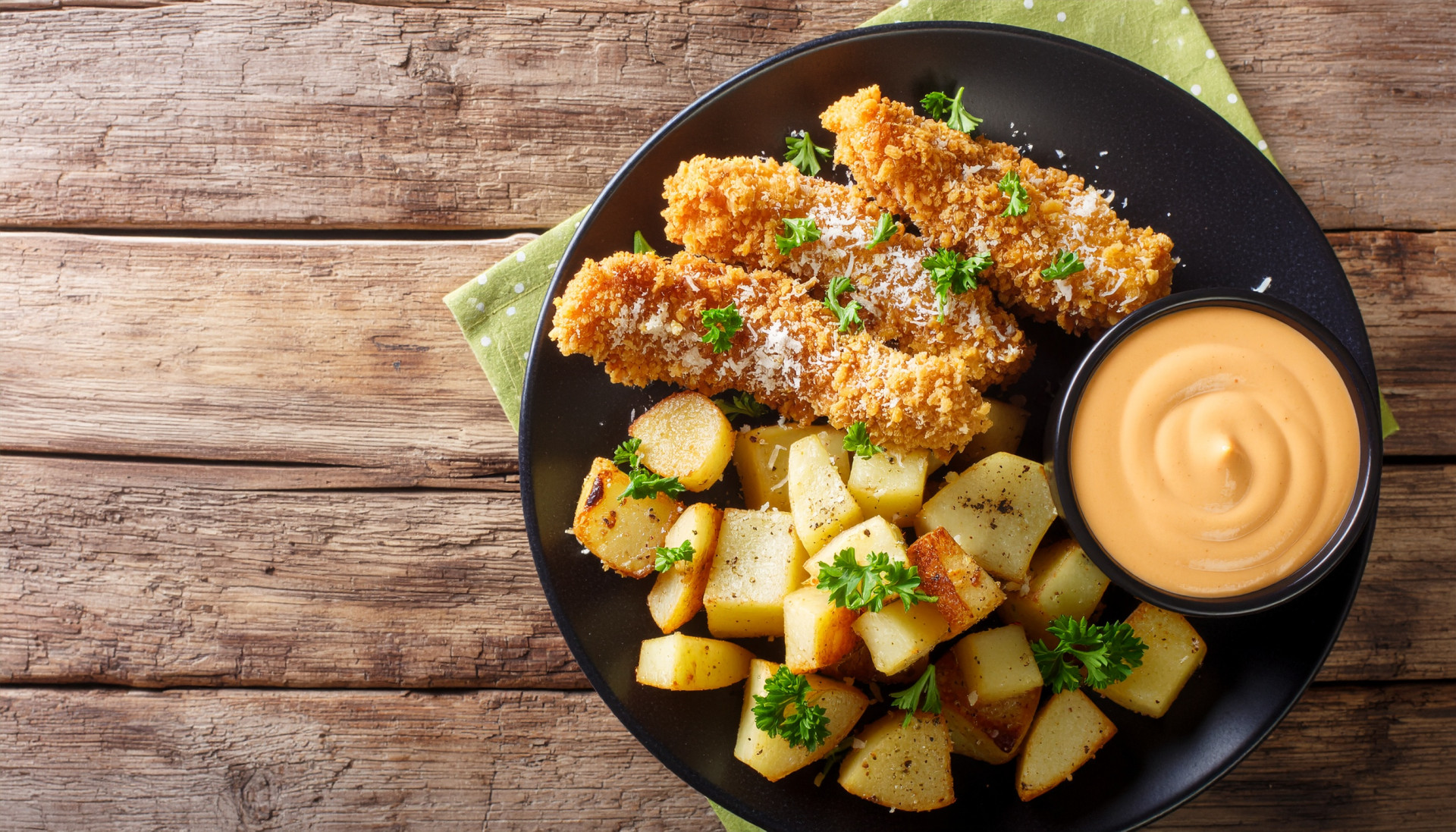 Healthy Low Calorie Crispy Garlic Parmesan Chicken Tender