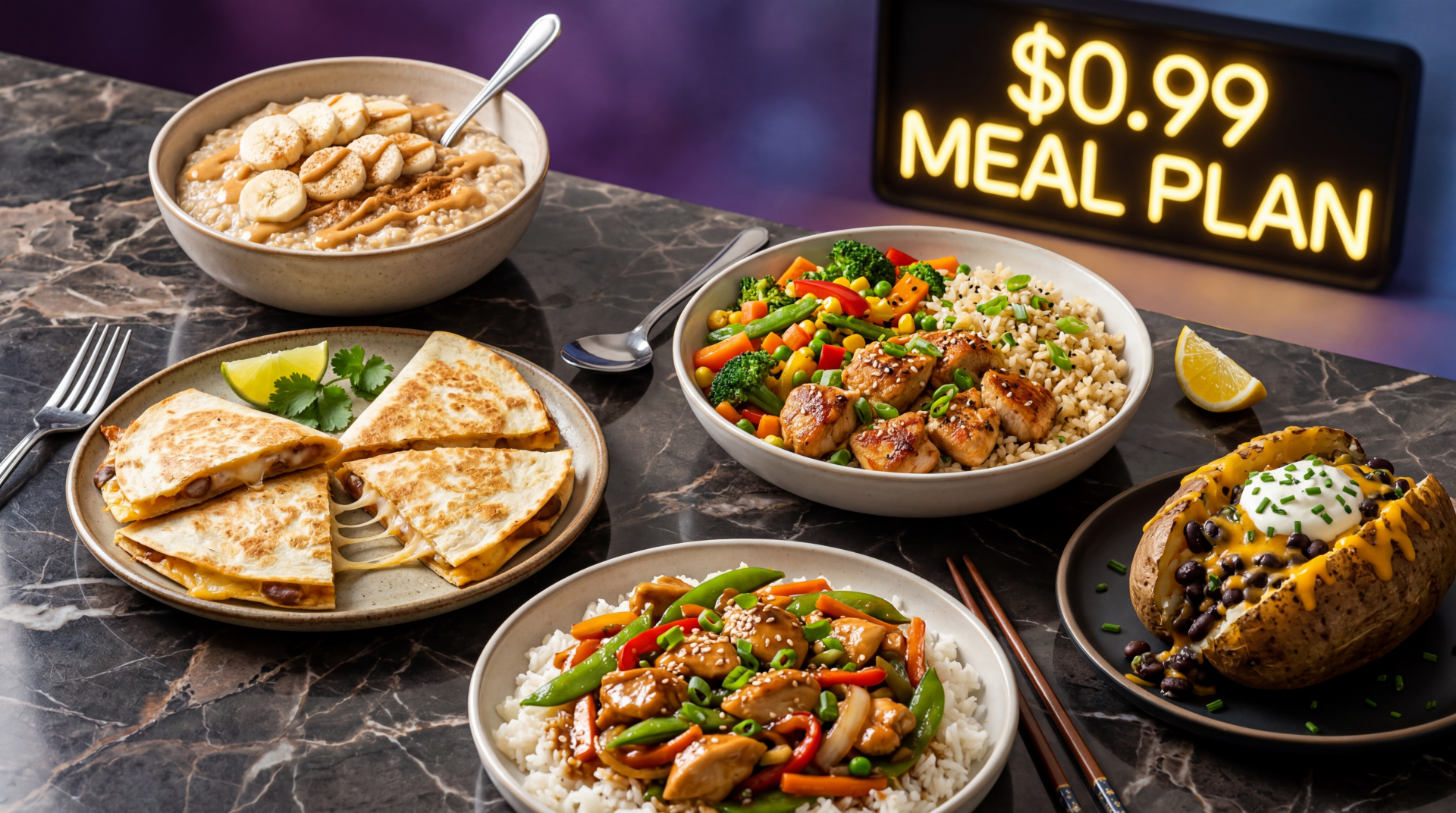 99 CENT MEAL PLAN: 6 Days of Family Meals for $50