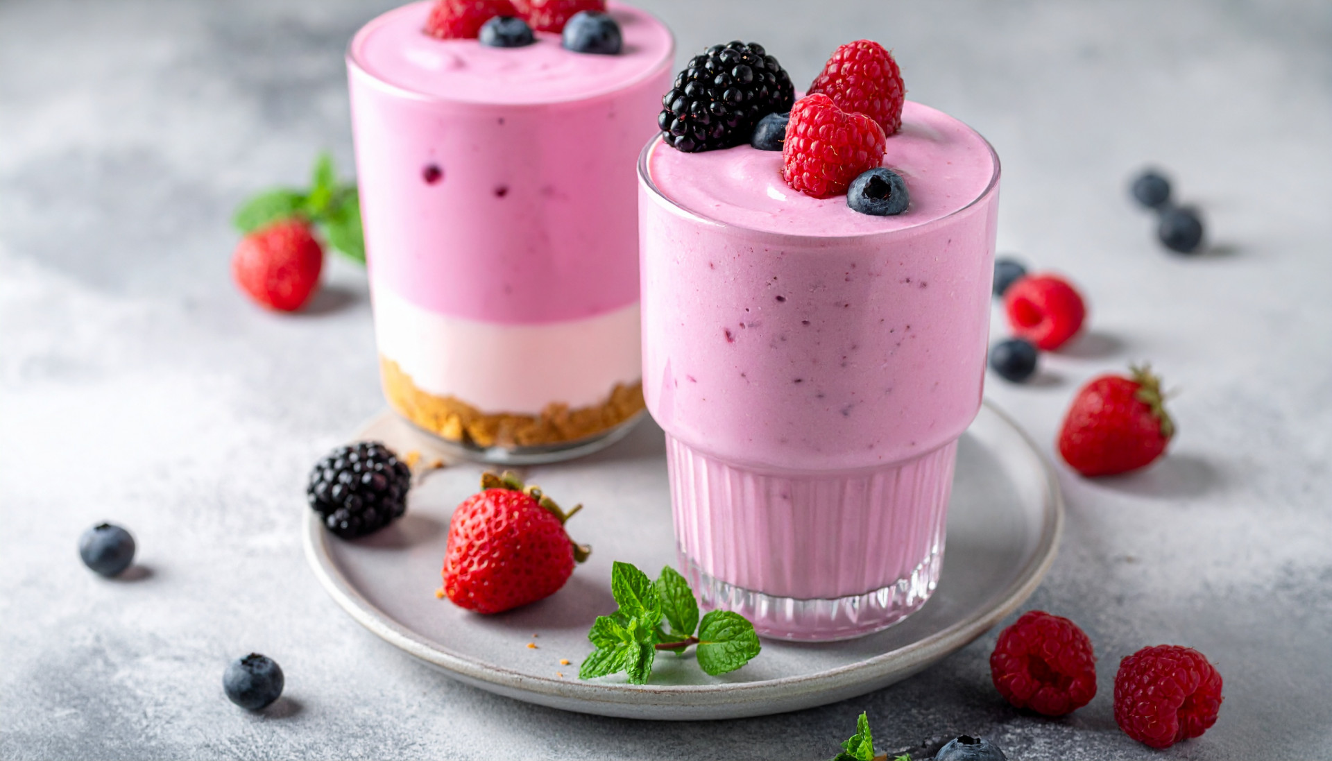 Berry Cheesecake Protein Smoothie