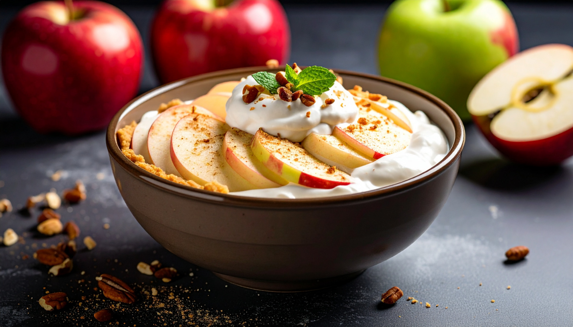 Apple Pie Protein Yogurt Bowl