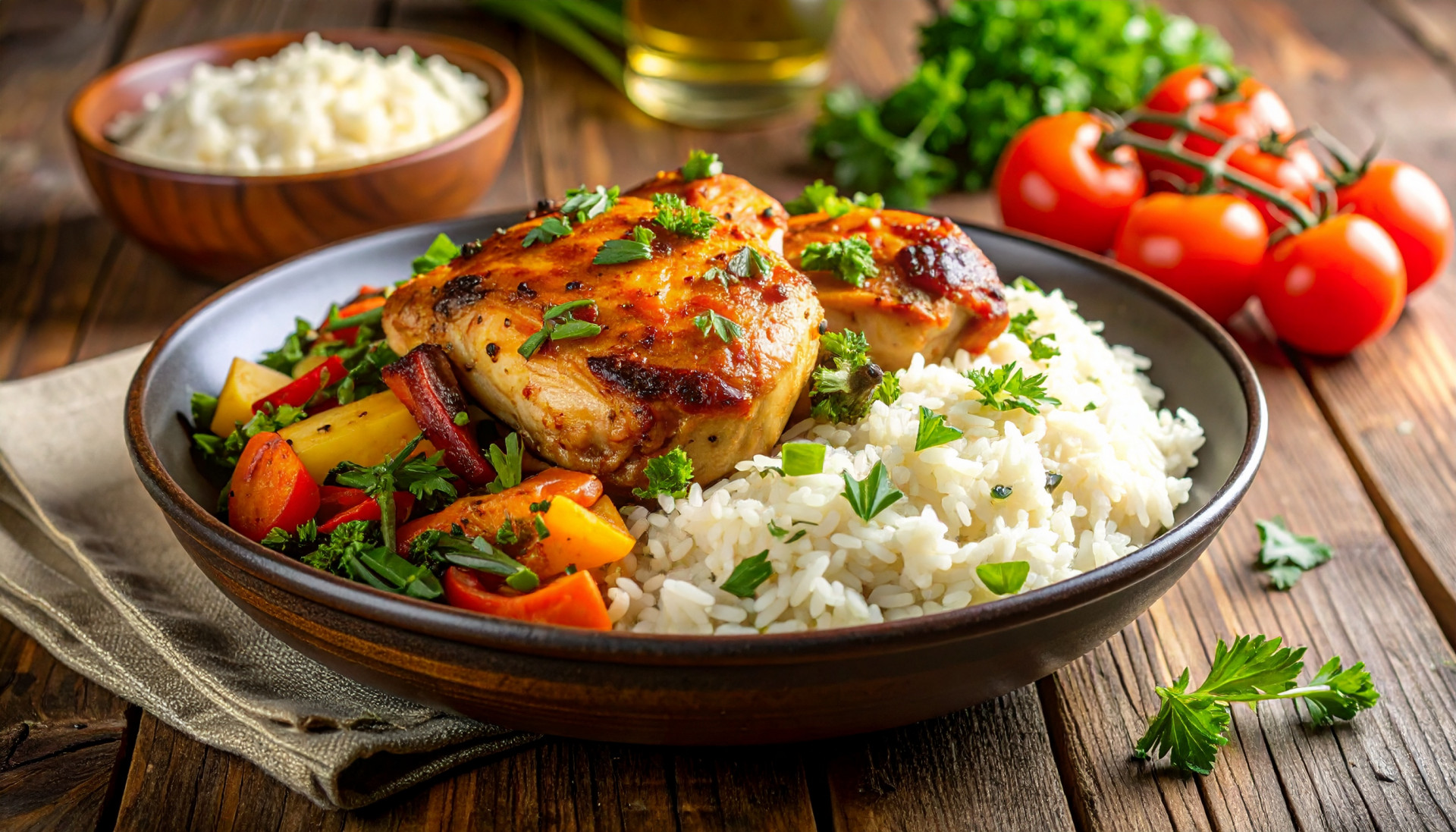 Chicken Rice Veggies