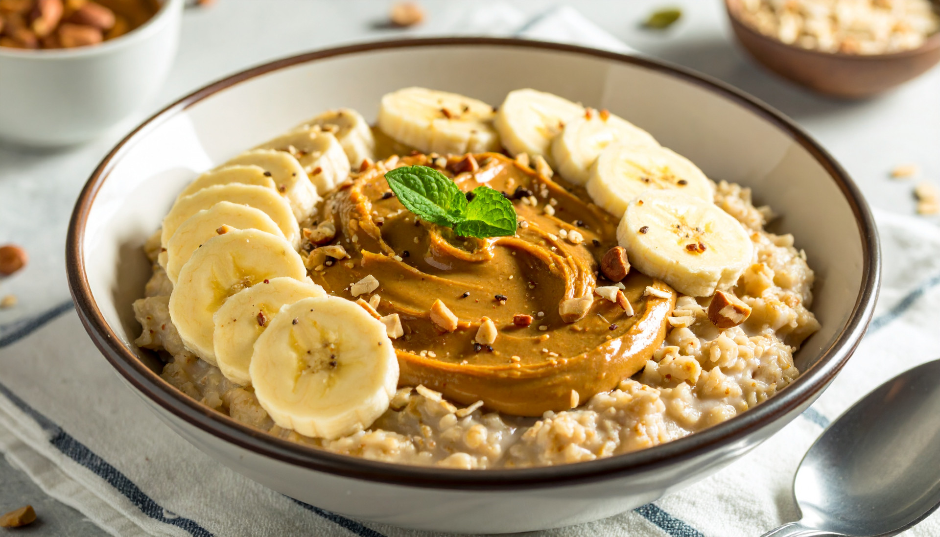 Peanut Butter Banana Oat Bowl