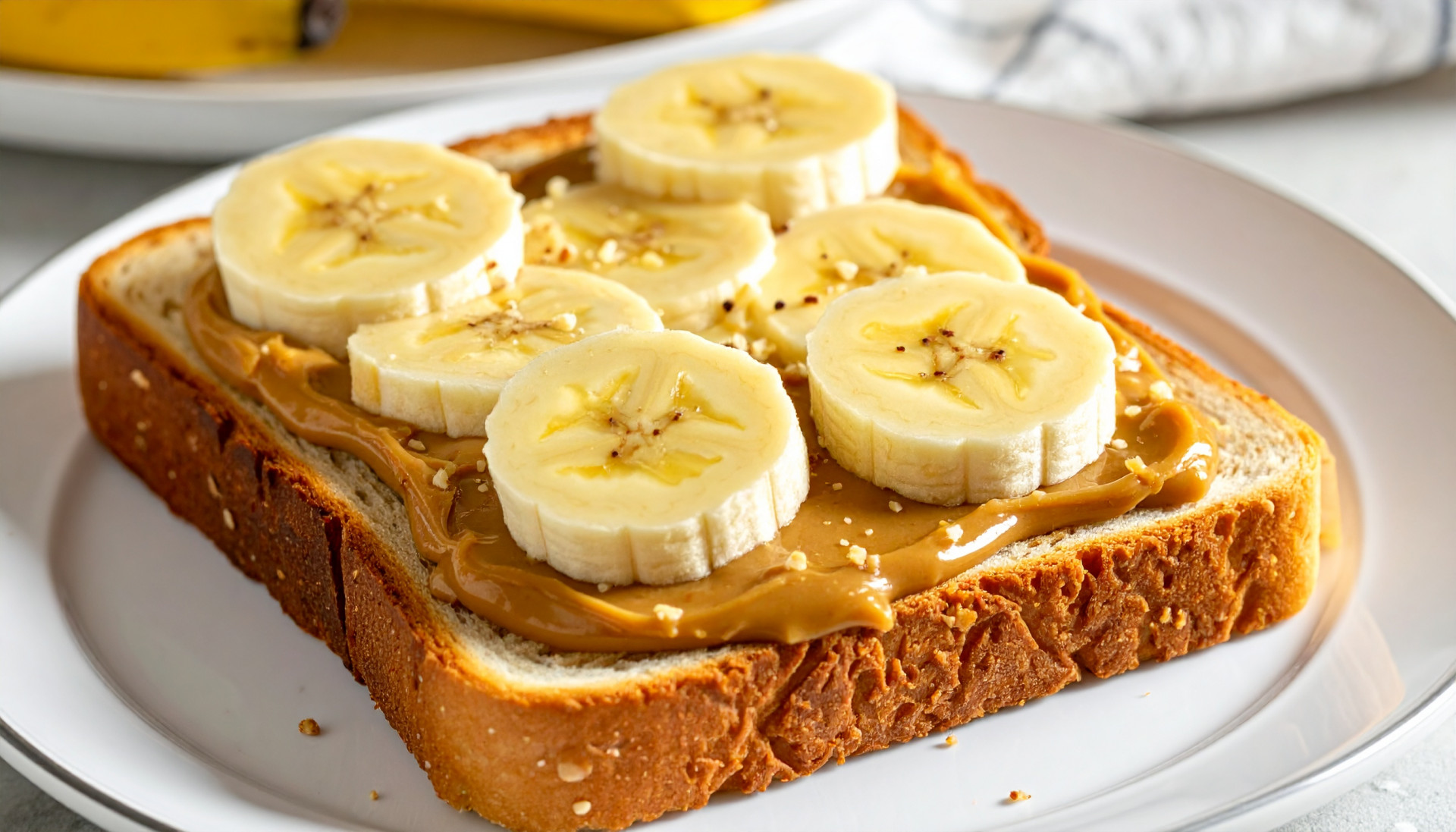 Banana Peanut Butter Toast