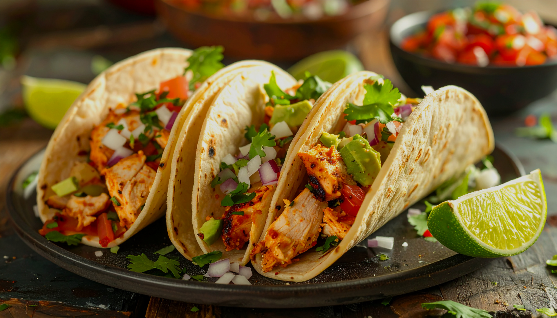 Chipotle Lime Chicken Tacos in Under 20 Minutes