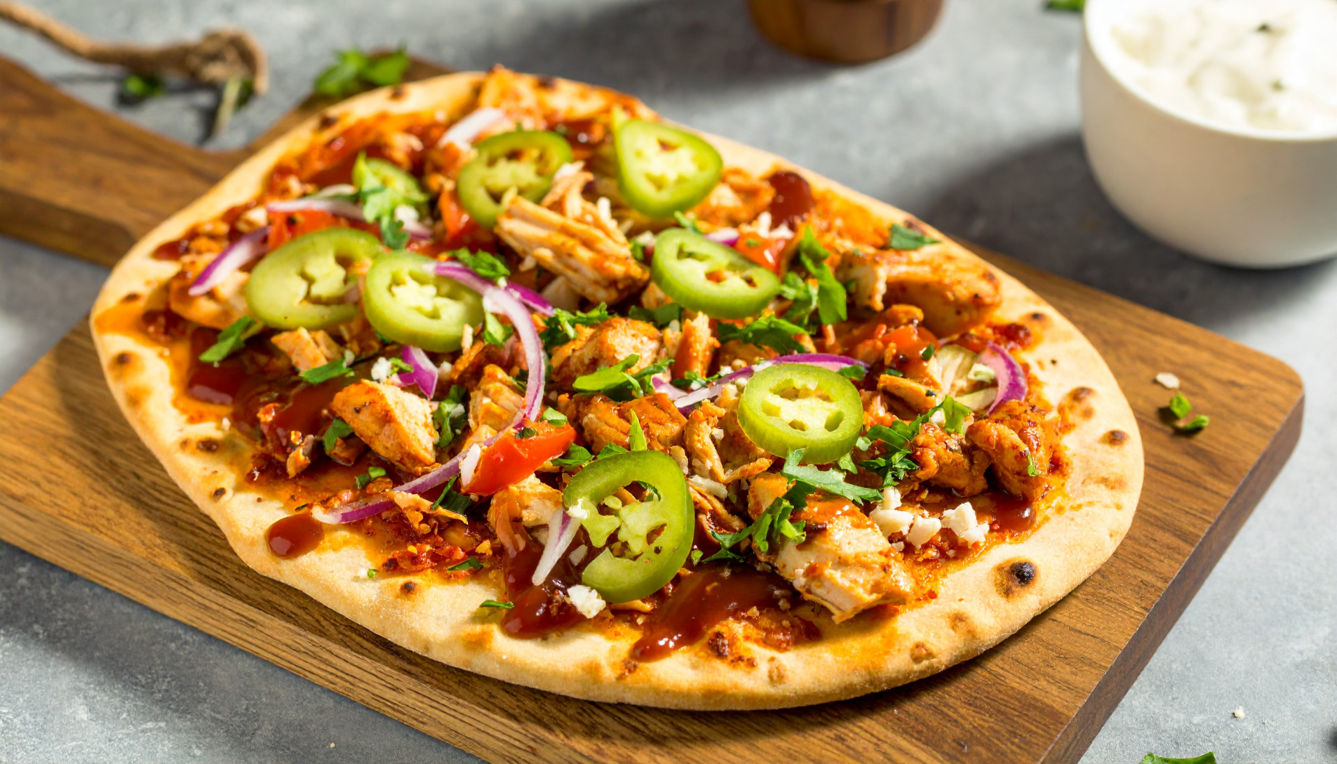 BBQ Chicken Flatbread Pizza
