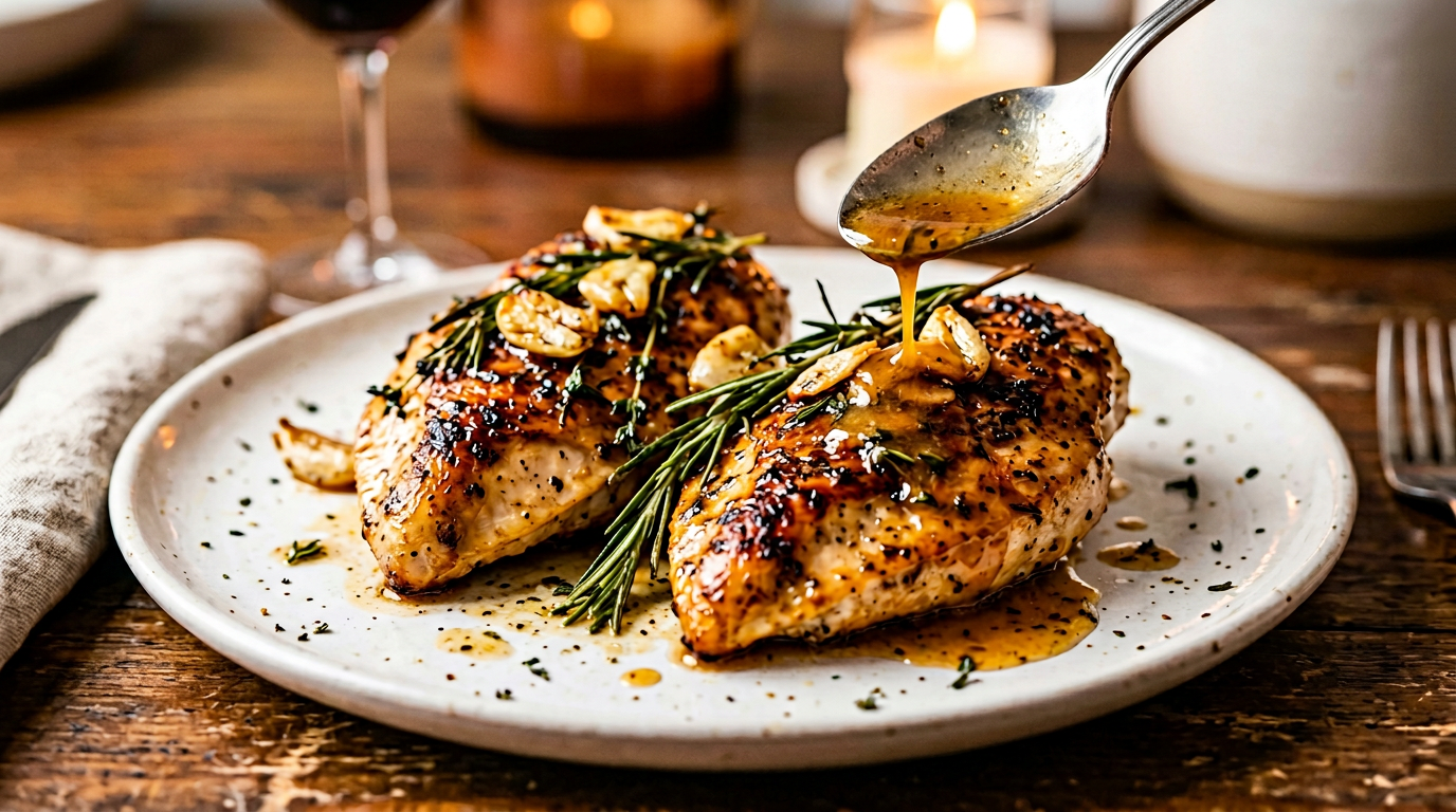 Butter-Basted Chicken Breasts