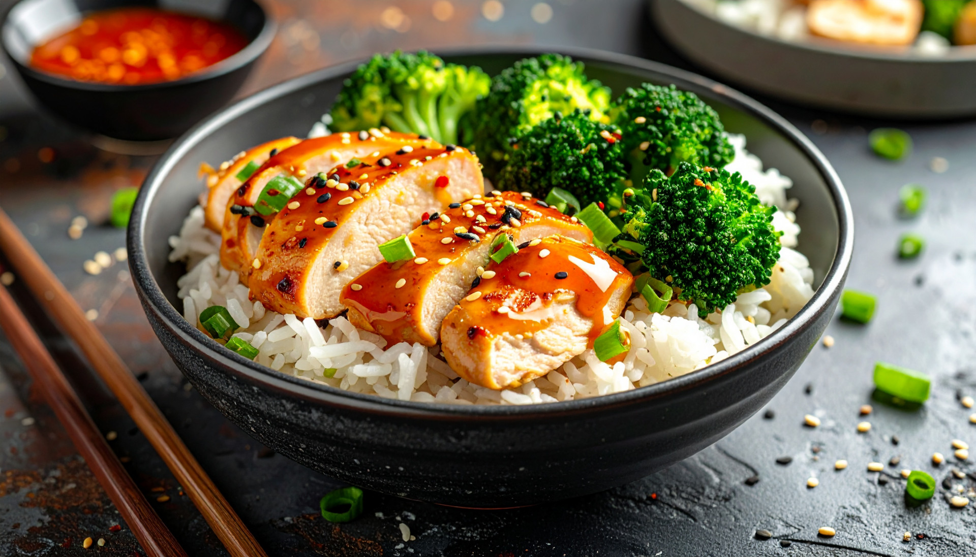 Garlic Chicken Rice Bowl