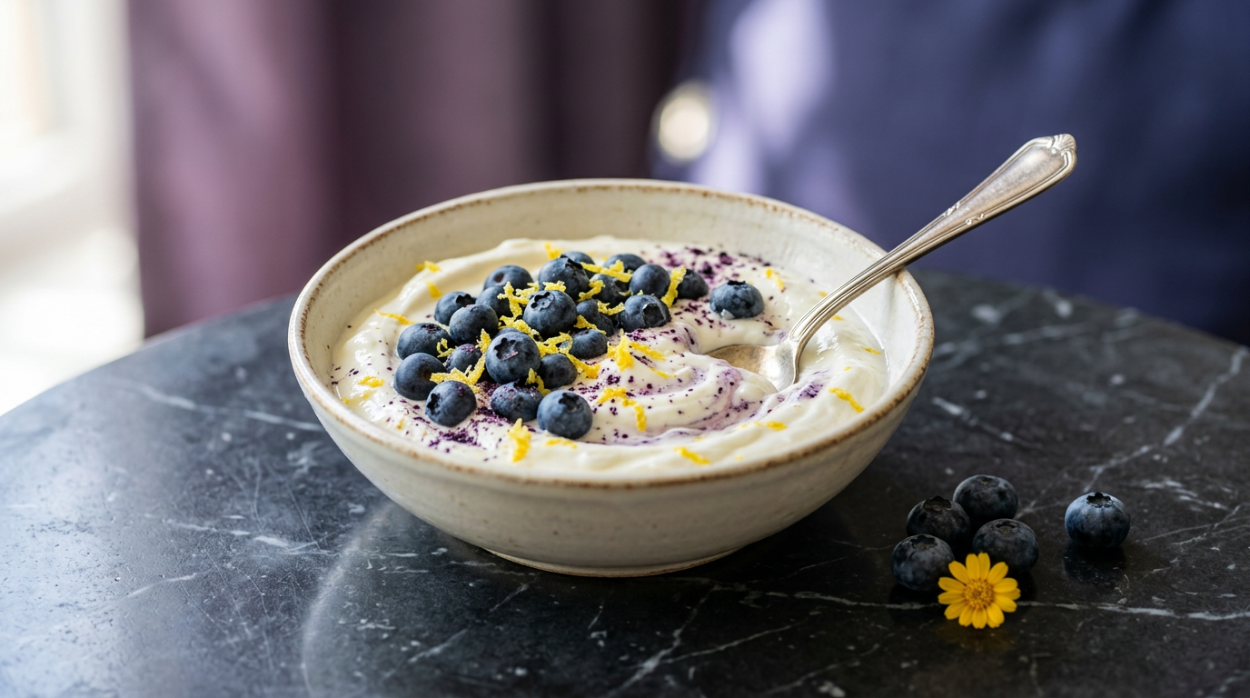 Lemon Blueberry Greek Yogurt Bowl