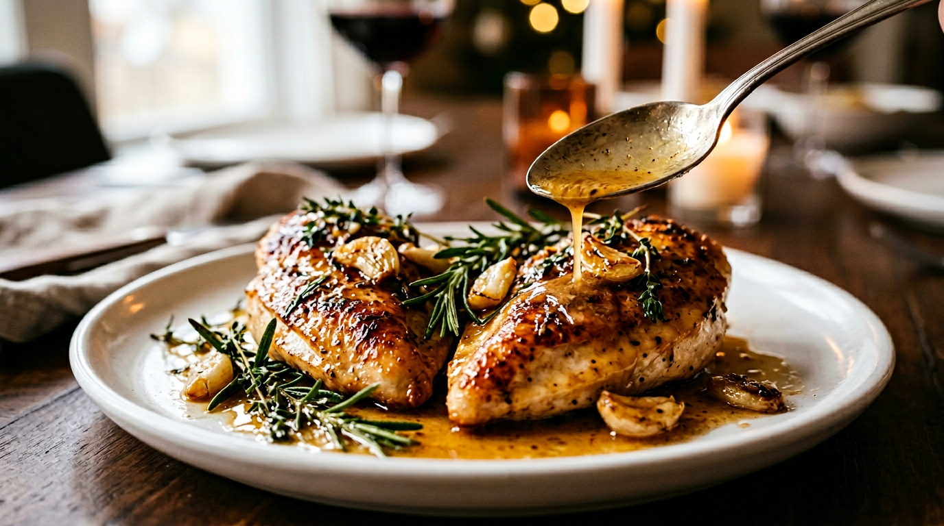 Butter-Basted Chicken Breasts