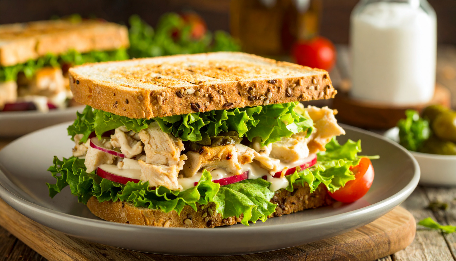 Creamy Chicken Salad Melt