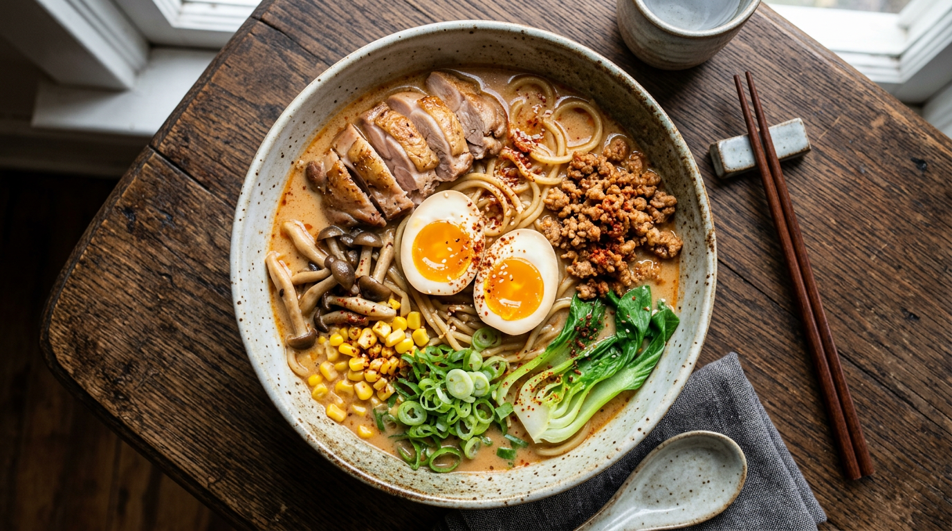 Spicy Creamy Miso Ramen