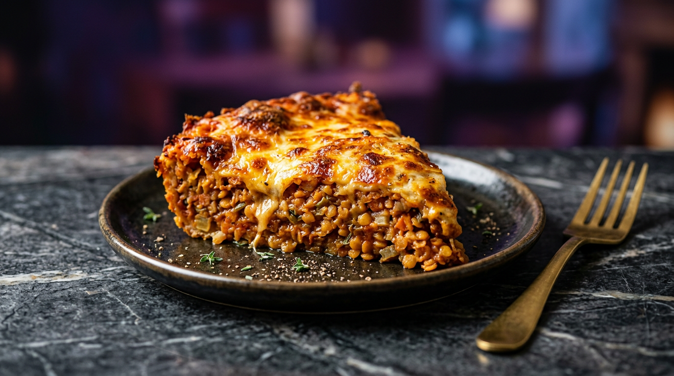 Cheesy Lentil Bake