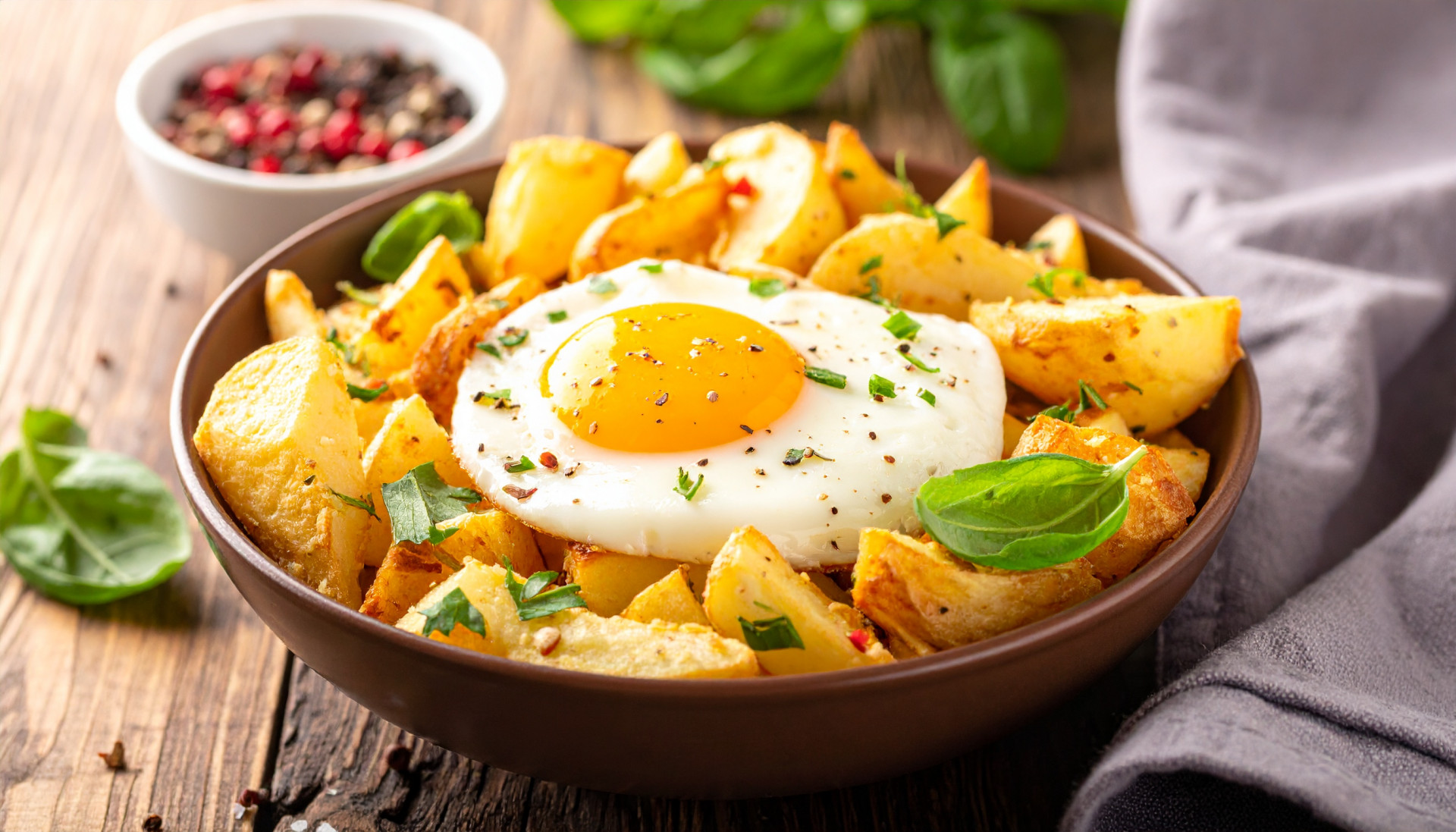 Crispy Potato Breakfast Bowl Soft Eggs
