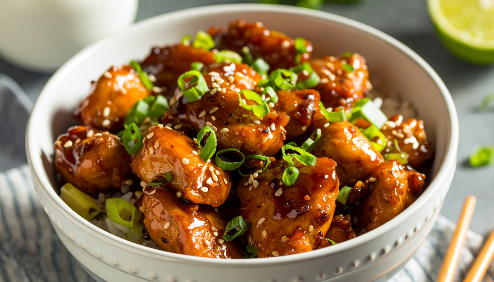 Sticky Soy Garlic Chicken Bowl