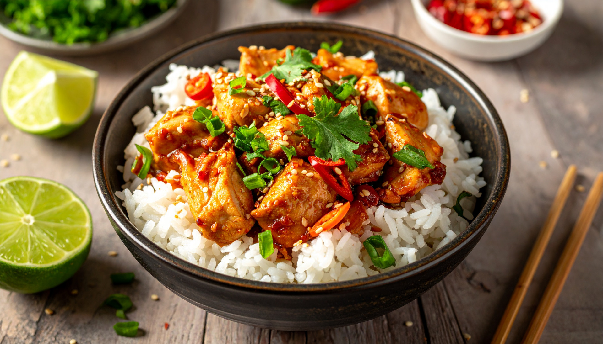 Spicy Chicken Rice Bowl