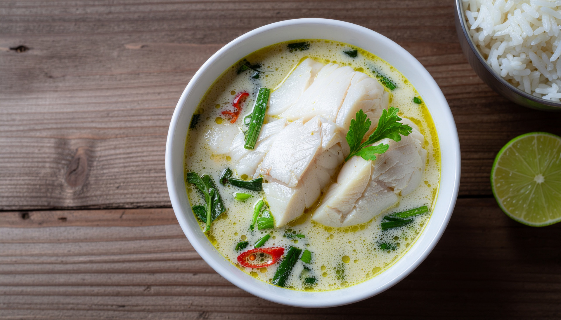 Coconut Milk Poached Fish
