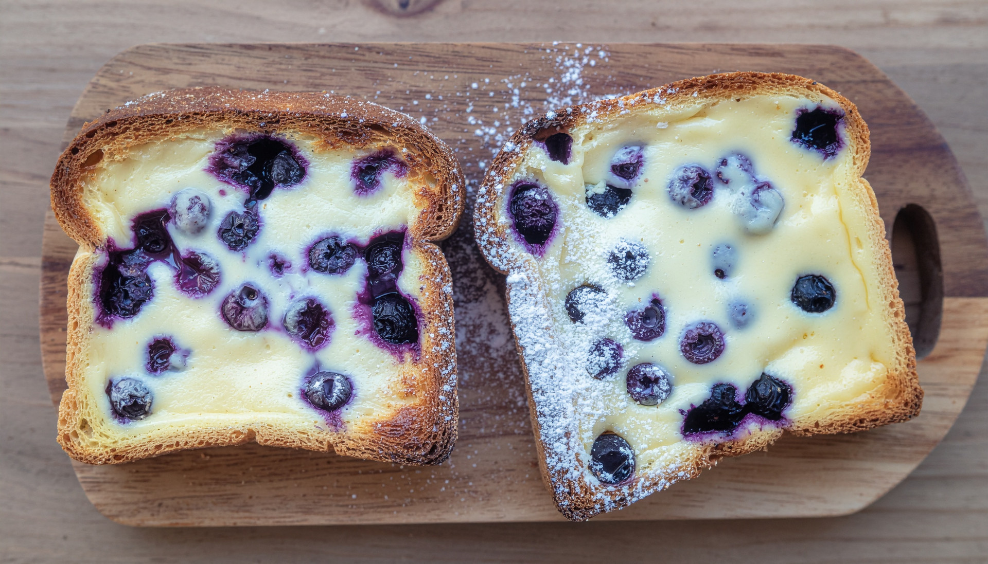 Blueberry Custard Toast