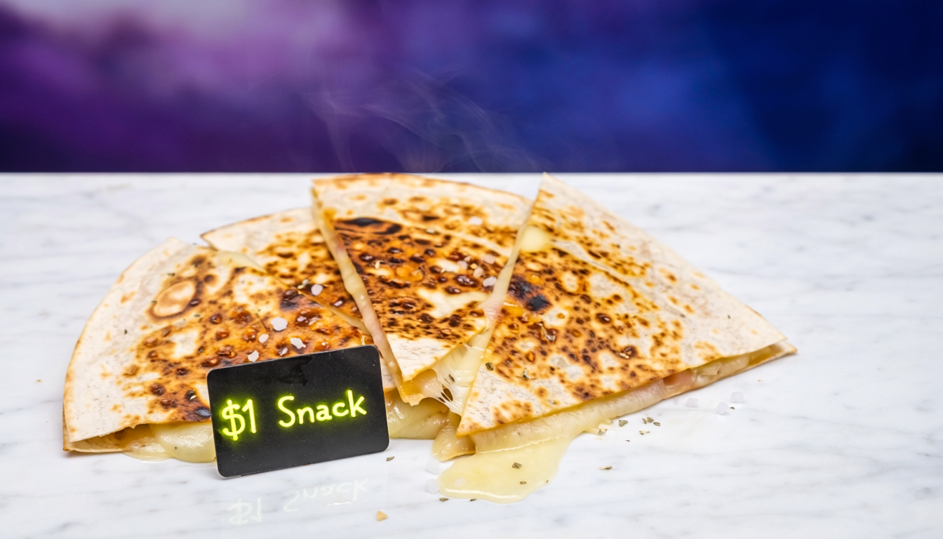 $1 Snack: Crispy Quesadilla Triangles