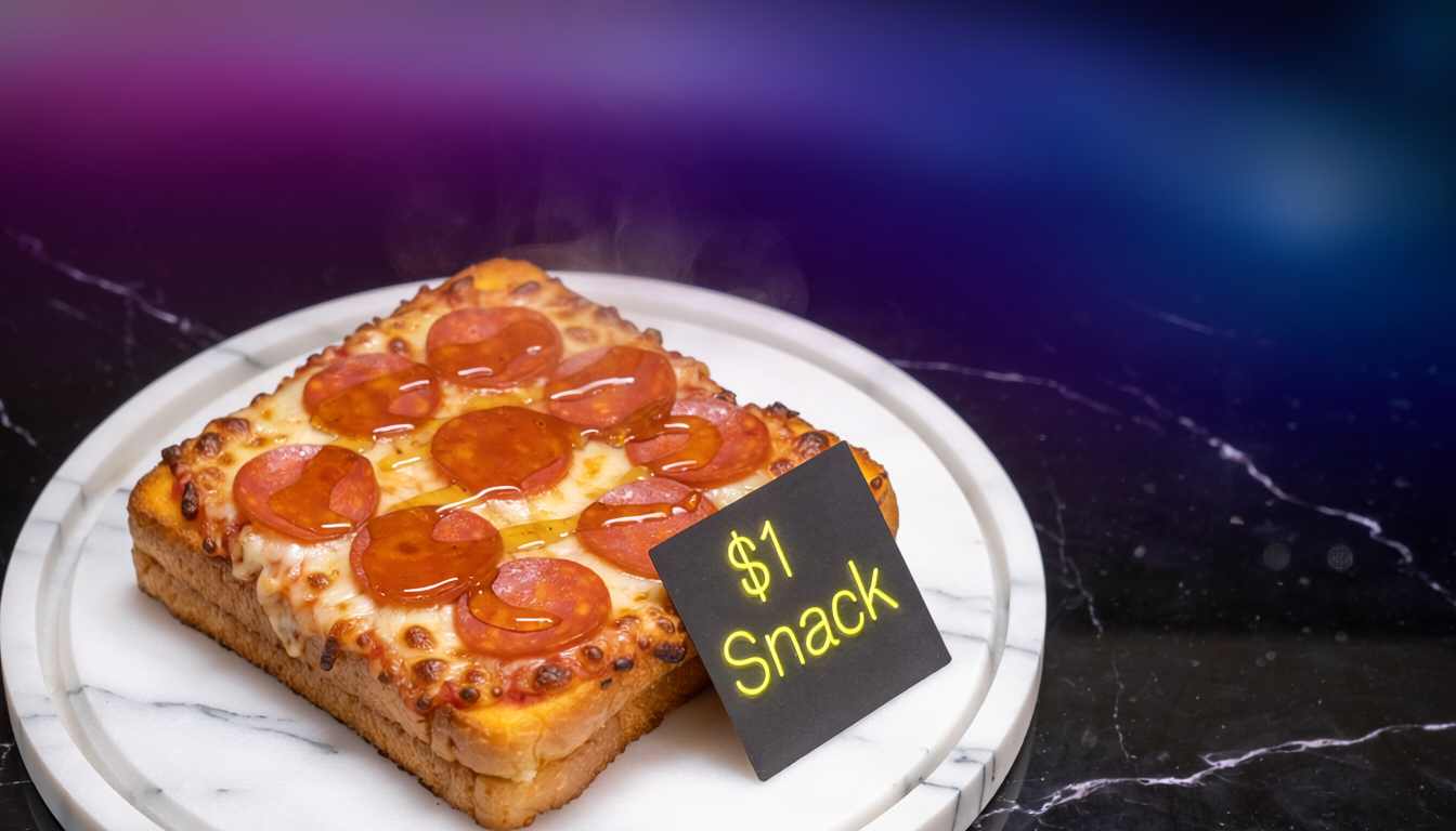 $1 Snack: Hot Honey Pizza Toast Melts