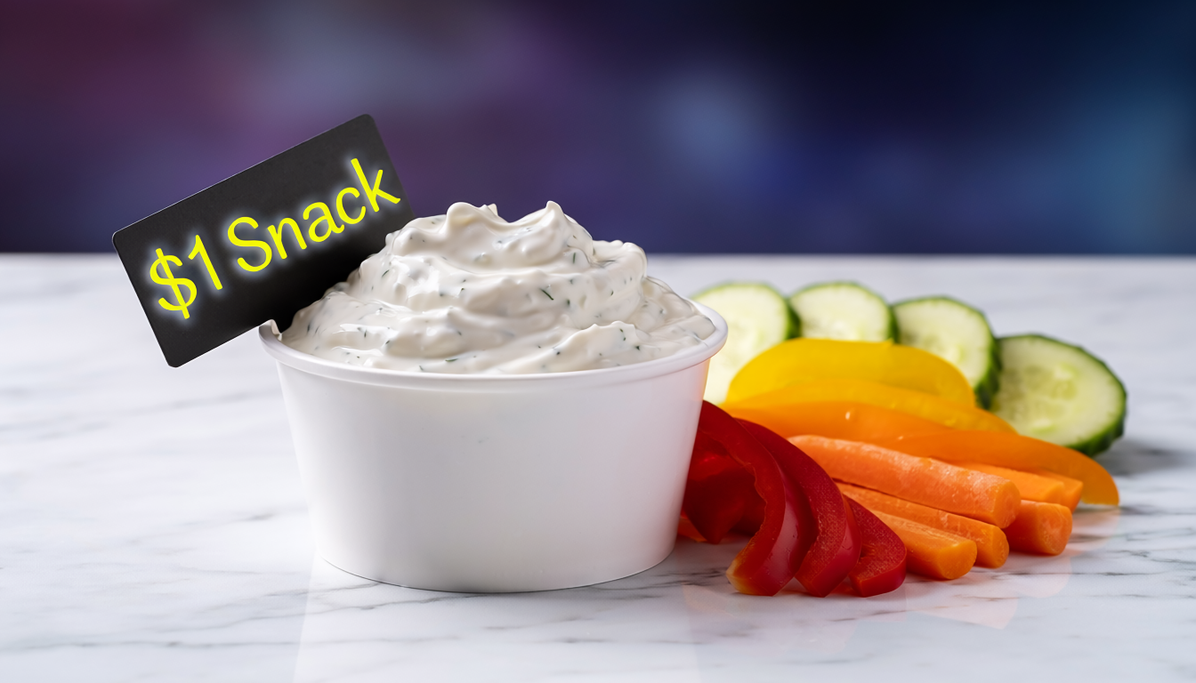 $1 Snack: Ranch Cottage Cheese Crunch Cups